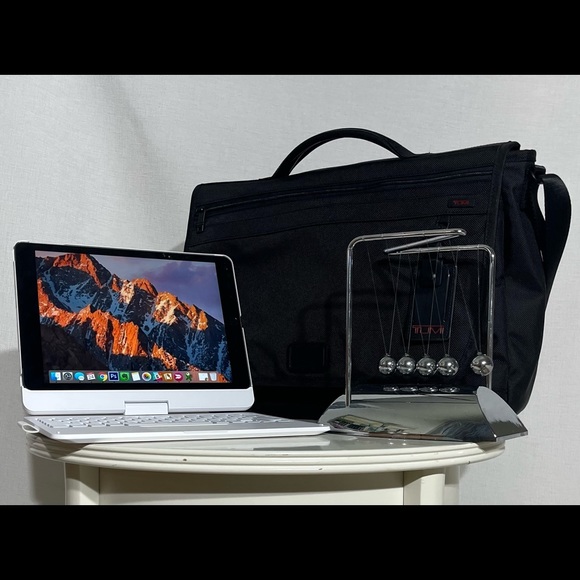 TUMI messenger laptop bag black